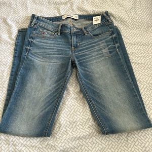 hollister 5r (27x33) low rise straight leg jeans